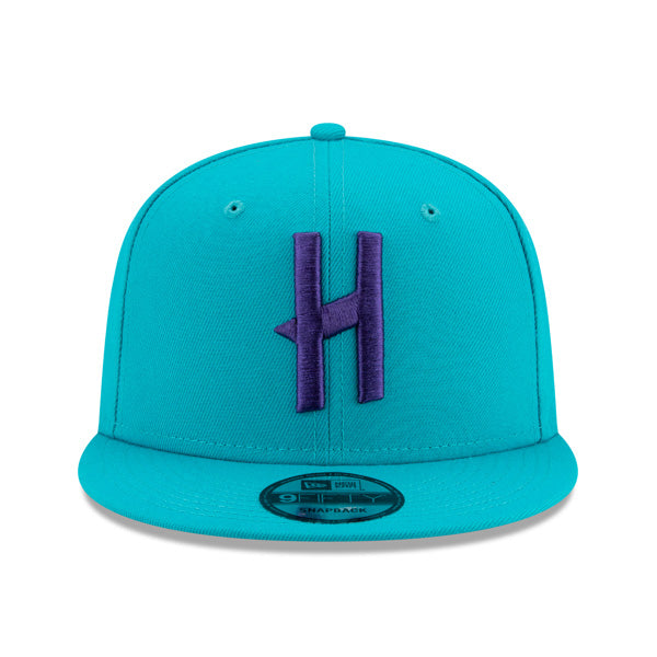 Charlotte Hornets New Era LIGATURE 9Fifty Snapback Adjustable NBA Hat - Teal/Purple