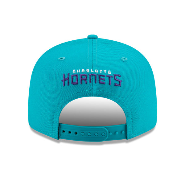 Charlotte Hornets New Era LIGATURE 9Fifty Snapback Adjustable NBA Hat - Teal/Purple