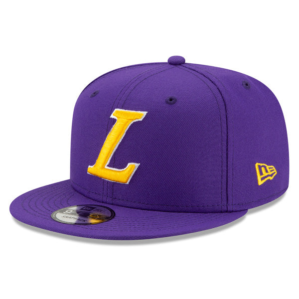 Los Angeles Lakers New Era LIGATURE 9Fifty Snapback Adjustable NBA Hat - Purple