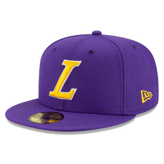 Los Angeles Lakers New Era LIGATURE 59FIFTY Fitted NBA Hat - Purple