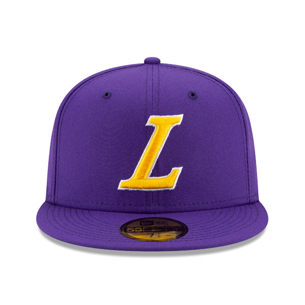 Los Angeles Lakers New Era LIGATURE 59FIFTY Fitted NBA Hat - Purple
