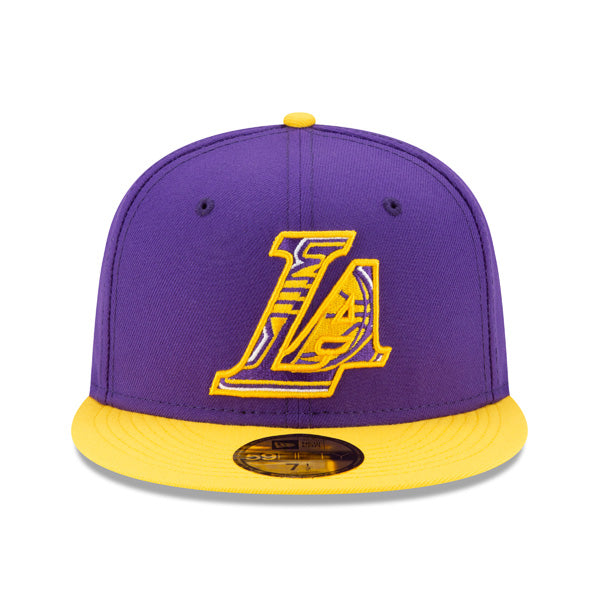 Los Angeles Lakers New Era 2021 NBA Draft On-Stage 59FIFTY Fitted Hat - Purple/Yellow