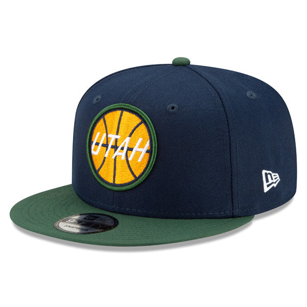 Utah Jazz New Era 2021 NBA Draft On-Stage 9FIFTY Snapback Adjustable Hat - Navy/Green