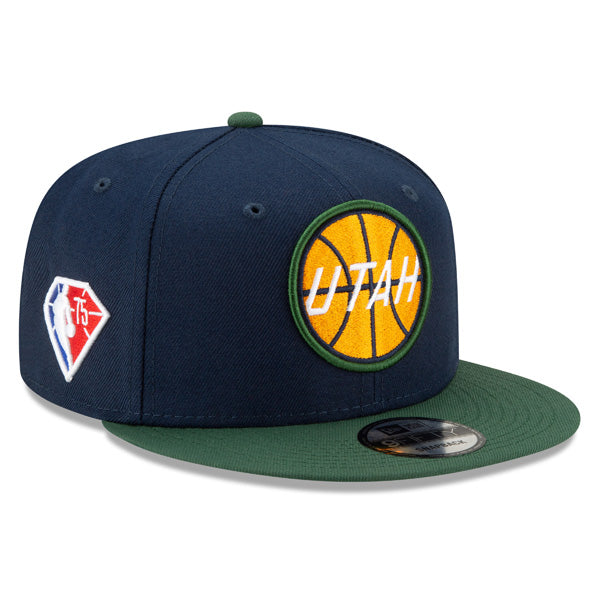 Utah Jazz New Era 2021 NBA Draft On-Stage 9FIFTY Snapback Adjustable Hat - Navy/Green