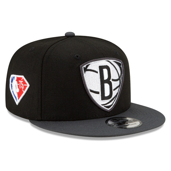 Brooklyn Nets New Era 2021 NBA Draft On-Stage 9FIFTY Snapback Adjustable Hat - Black/Gray