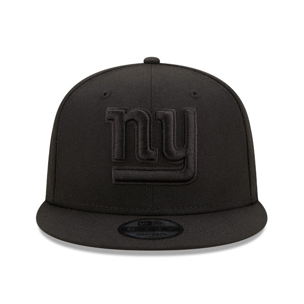 New York Giants New Era BLACK OUT 9Fifty Snapback NFL Hat - Black