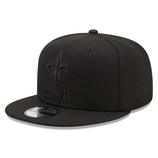 New Orleans Saints New Era BLACK OUT 9Fifty Snapback NFL Hat - Black