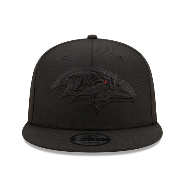 Baltimore Ravens New Era BLACK OUT 9Fifty Snapback NFL Hat - Black