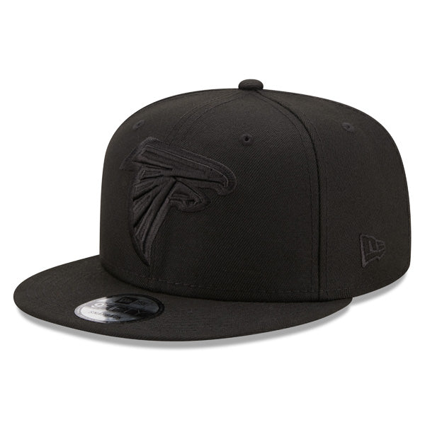 Atlanta Falcons New Era BLACK OUT 9Fifty Snapback NFL Hat - Black