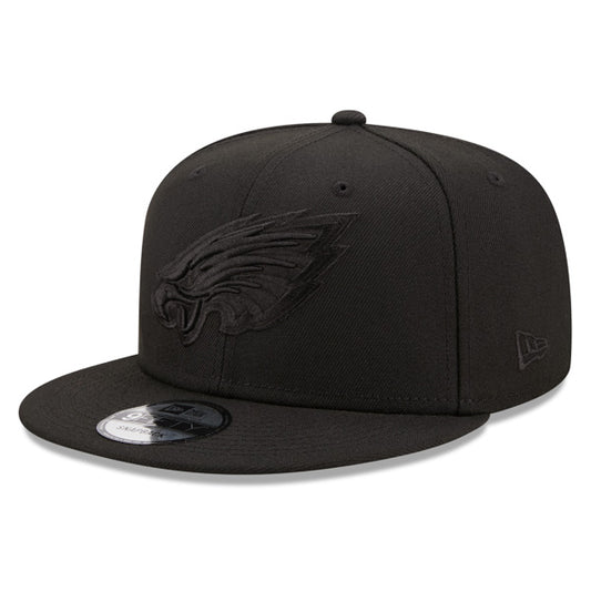 Philadelphia Eagles New Era BLACK OUT 9Fifty Snapback NFL Hat - Black
