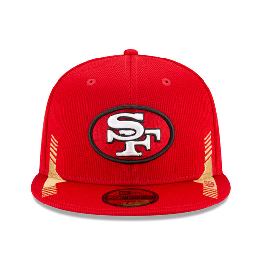 San Francisco 49ers New Era 2021 NFL Official Sideline HOME 59Fifty Fitted Hat - Red/Black