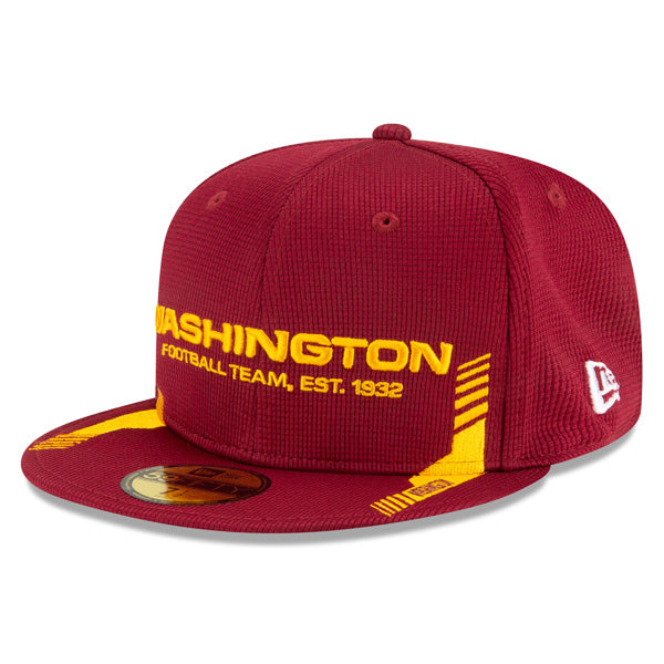 Washington Football Team New Era 2021 NFL Official Sideline HOME 59Fifty Fitted Hat - Burgundy