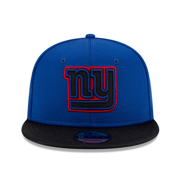 New York Giants New Era 2021 NFL Sideline Road 9FIFTY Snapback Hat - Royal/Black