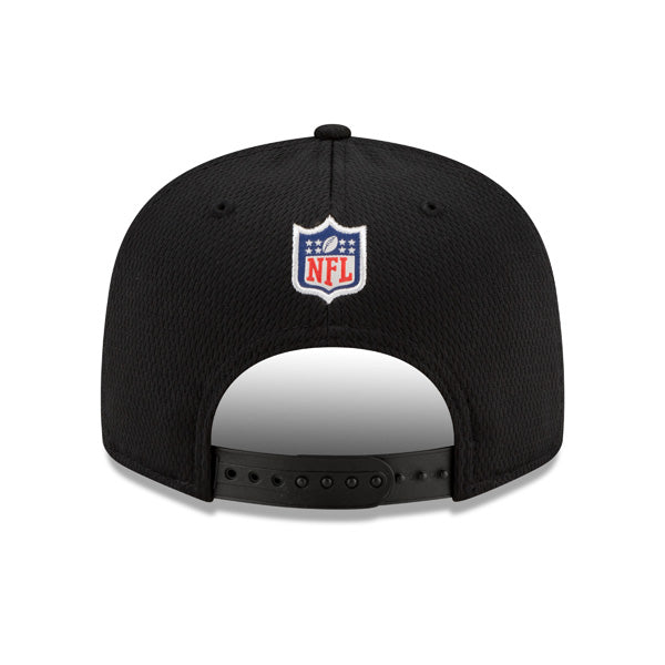 Las Vegas Raiders New Era 2021 NFL Sideline Road 9FIFTY Snapback Hat - Black/Silver