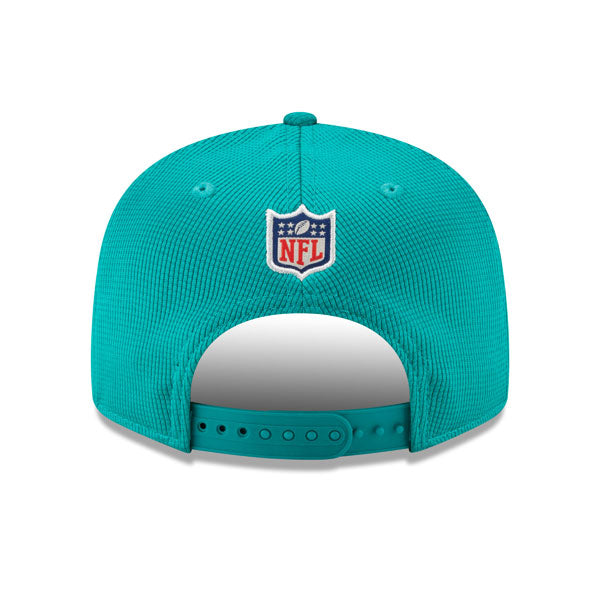 Miami Dolphins New Era 2021 NFL Sideline HOME 9Fifty Snapback Hat - Aqua/Orange