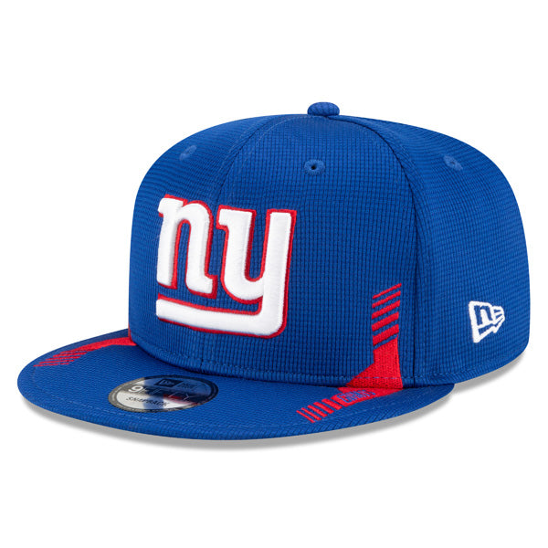 New York Giants New Era 2021 NFL Sideline Throwback HOME 9Fifty Snapback Hat - Royal/Red