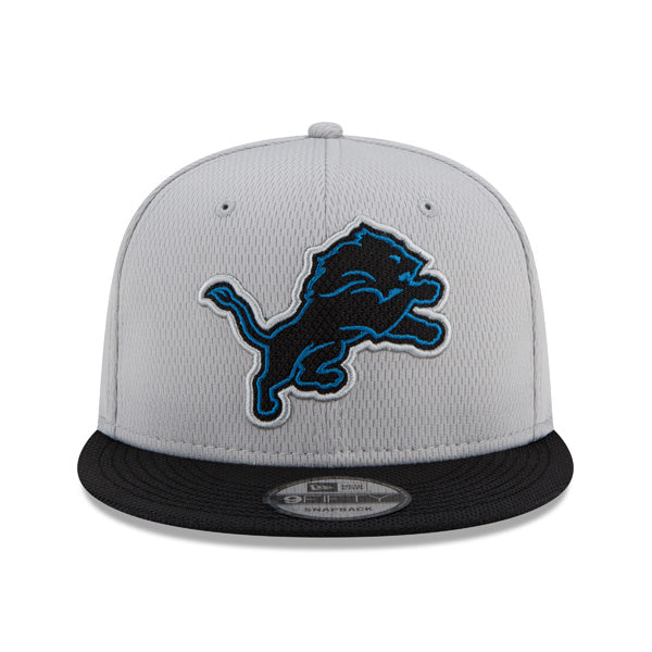 Detroit Lions New Era 2021 NFL Sideline Road 9FIFTY Snapback Hat - Gray/Black