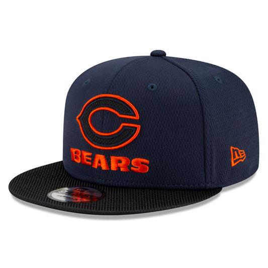 Chicago Bears New Era 2021 NFL Sideline Road 9FIFTY Snapback Hat - Navy/Black