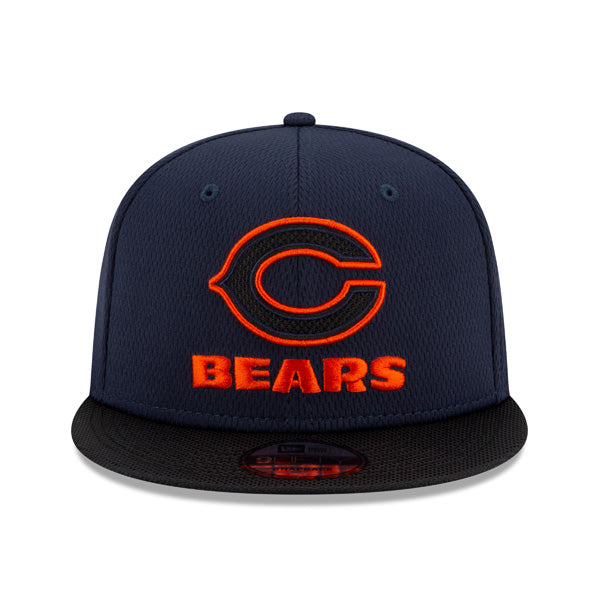 Chicago Bears New Era 2021 NFL Sideline Road 9FIFTY Snapback Hat - Navy/Black