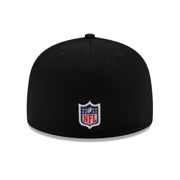 Atlanta Falcons New Era 2021 NFL Official Sideline ROAD 59FIFTY Fitted Hat - Black/Red