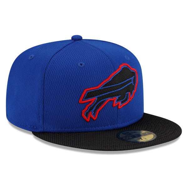 Buffalo Bills New Era 2021 NFL Official Sideline ROAD 59FIFTY Fitted Hat - Royal/Black