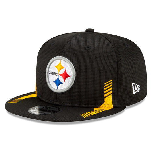 Pittsburgh Steelers New Era 2021 NFL Sideline HOME 9Fifty Snapback Hat - Black/Yellow