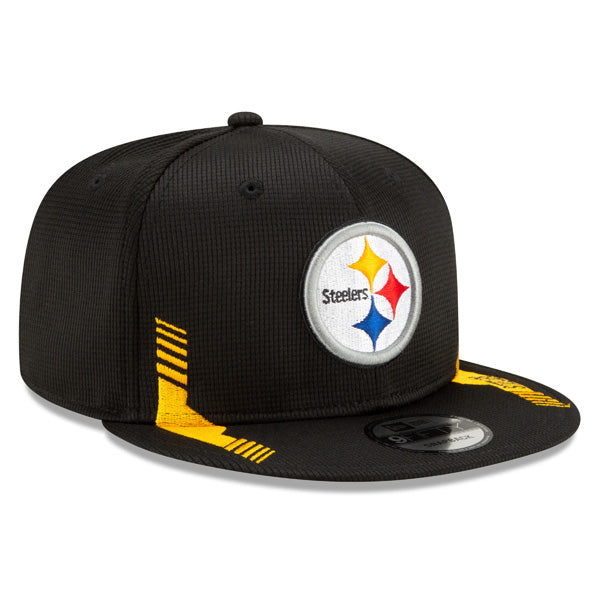 Pittsburgh Steelers New Era 2021 NFL Sideline HOME 9Fifty Snapback Hat - Black/Yellow