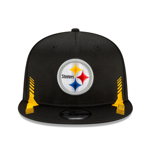 Pittsburgh Steelers New Era 2021 NFL Sideline HOME 9Fifty Snapback Hat - Black/Yellow
