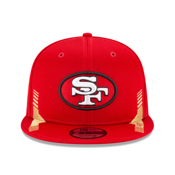 San Francisco 49ers New Era 2021 NFL Sideline HOME 9Fifty Snapback Hat - Scarlet