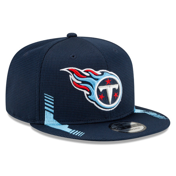 Tennessee Titans New Era 2021 NFL Sideline HOME 9Fifty Snapback Hat - Navy/Sky