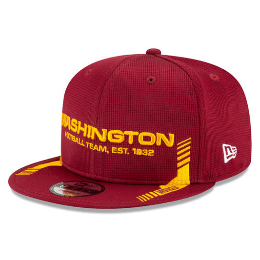 Washington Football Team New Era 2021 NFL Sideline Throwback HOME 9Fifty Snapback Hat - Burgundy/Gold