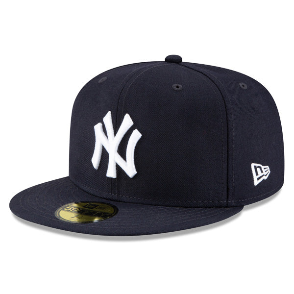 New York Yankees EXCLUSIVE CRYSTAL 2008 All-Star Game Side Patch New Era 59FIFTY Fitted Hat – Navy/Icy Blue Bottom