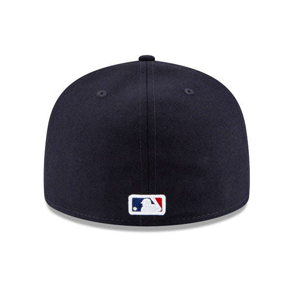 New York Yankees EXCLUSIVE CRYSTAL 2008 All-Star Game Side Patch New Era 59FIFTY Fitted Hat – Navy/Icy Blue Bottom