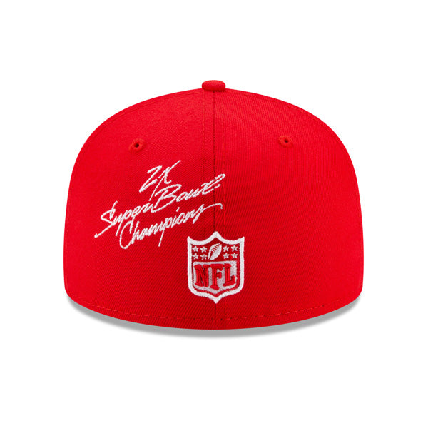 Kansas City Chiefs NFL New Era CHAMPIONS CURSIVE SERIES 59Fifty Fitted Hat - Red