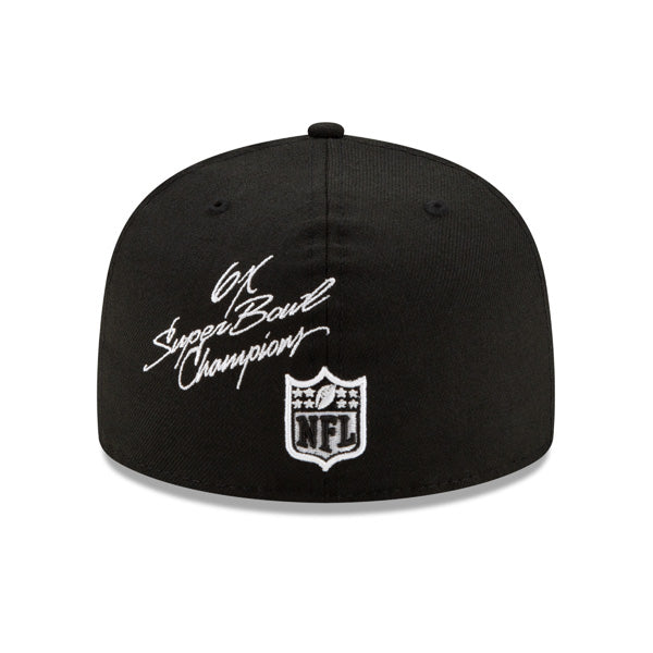 Pittsburgh Steelers NFL New Era CHAMPIONS CURSIVE SERIES 59Fifty Fitted Hat - Black