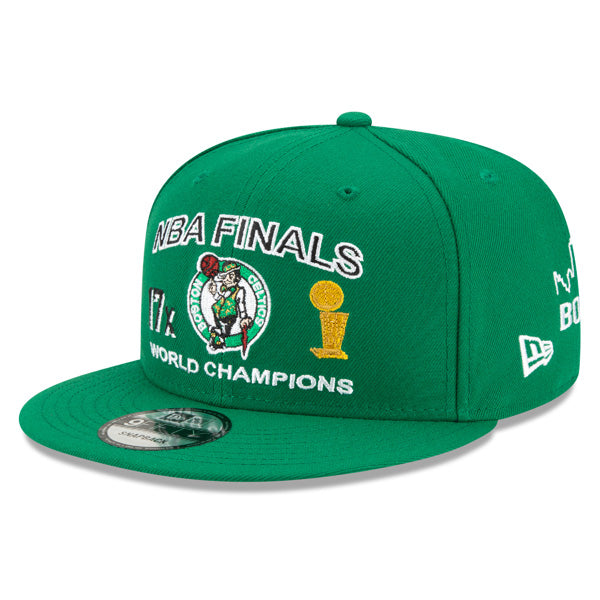Boston Celtics New Era NBA FINALS ICY 9Fifty Snapback Adjustable Hat - Green