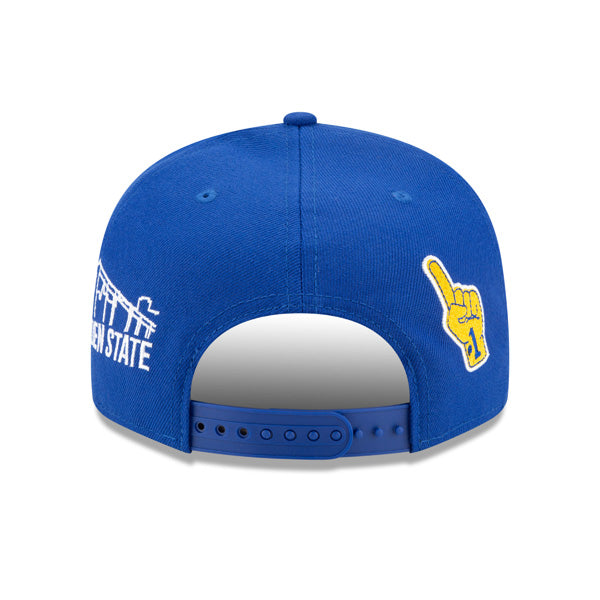 Golden State Warriors New Era NBA FINALS ICY 9Fifty Snapback Adjustable Hat - Royal
