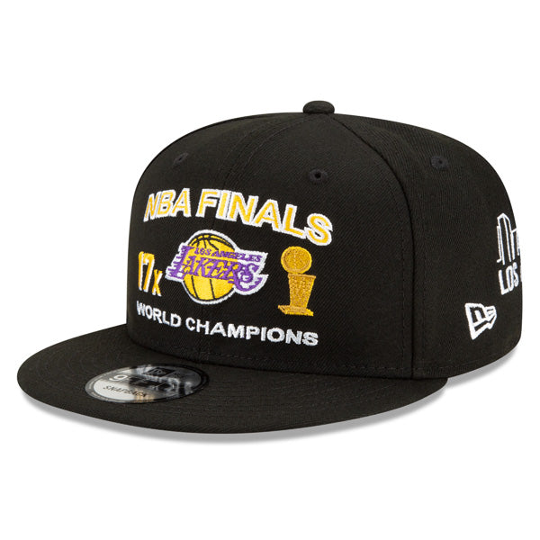 Los Angeles Lakers New Era NBA FINALS ICY 9Fifty Snapback Adjustable Hat - Black