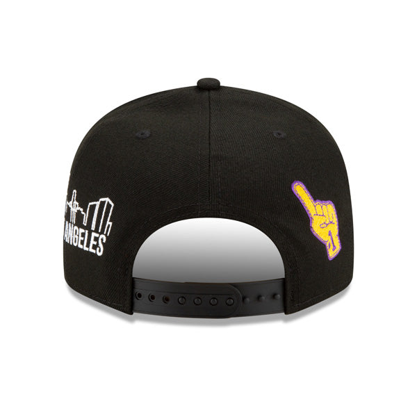 Los Angeles Lakers New Era NBA FINALS ICY 9Fifty Snapback Adjustable Hat - Black