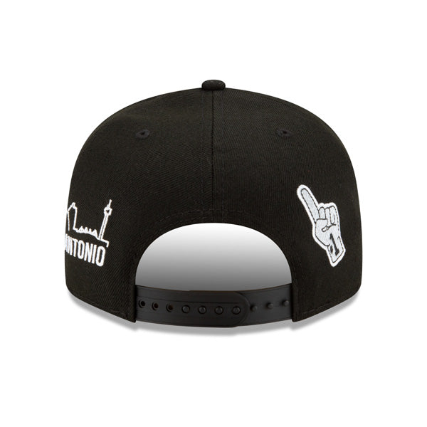 San Antonio Spurs New Era NBA FINALS ICY 9Fifty Snapback Adjustable Hat - Black