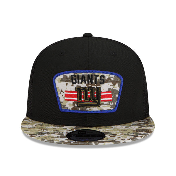 New York Giants NFL 2021 Salute to Service 9FIFTY Snapback Hat - Black/Camo