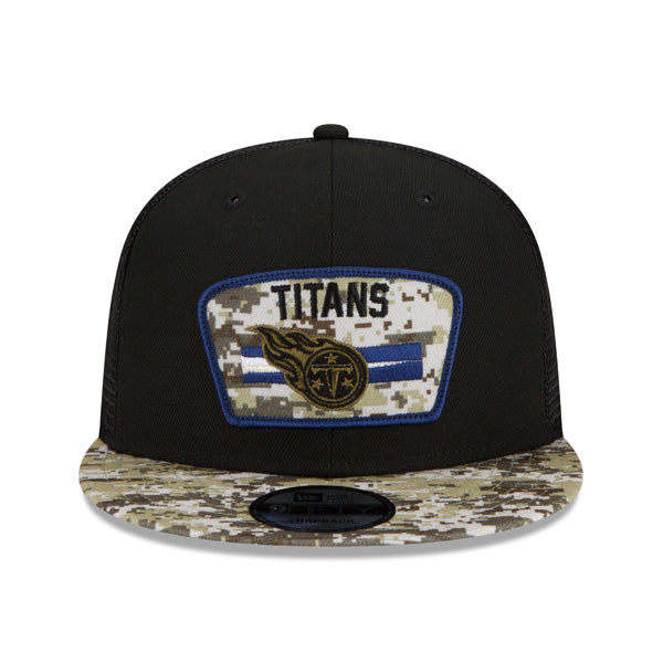 Tennessee Titans NFL 2021 Salute to Service 9FIFTY Snapback Hat - Black/Camo