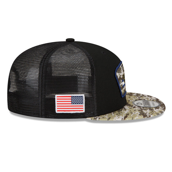 Kanas City Chiefs NFL 2021 Salute to Service 9FIFTY Snapback Hat - Black/Camo