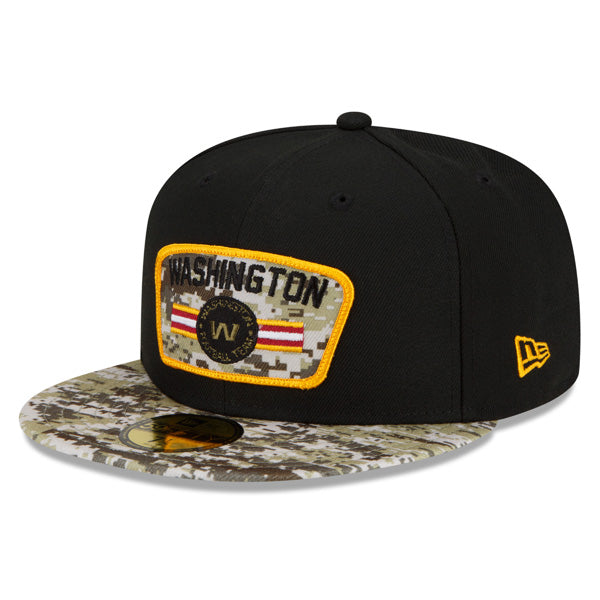 Washington Football Team New Era 2021 Salute To Service 59FIFTY Fitted Hat - Black/Camo