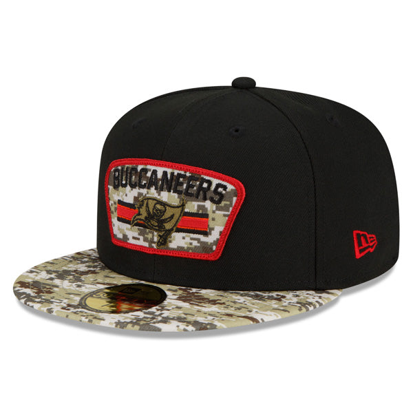 Tampa Bay Buccaneers New Era 2021 Salute To Service 59FIFTY Fitted Hat - Black/Camo