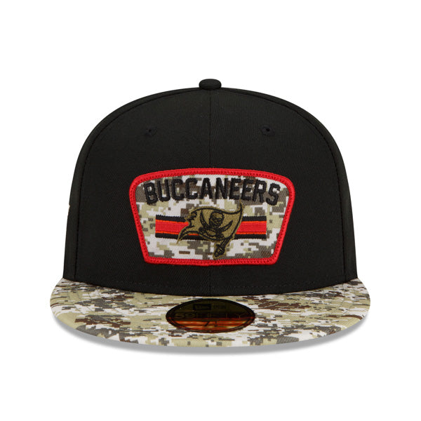 Tampa Bay Buccaneers New Era 2021 Salute To Service 59FIFTY Fitted Hat - Black/Camo