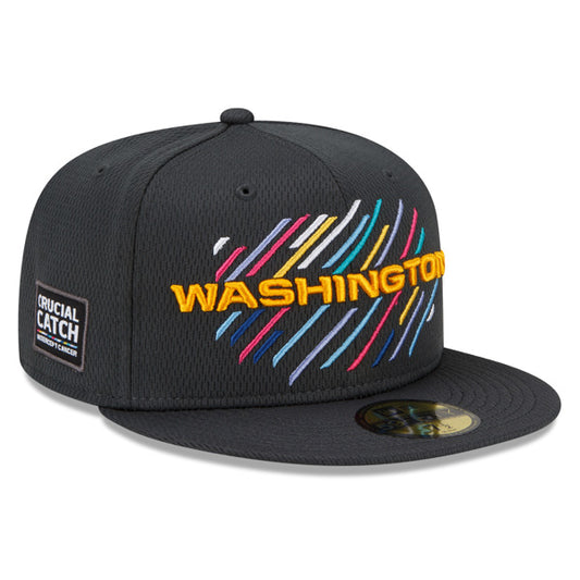 Washington Football Team New Era NFL 2021 CRUCIAL CATCH 59FIFTY Fitted Hat - Charcoal