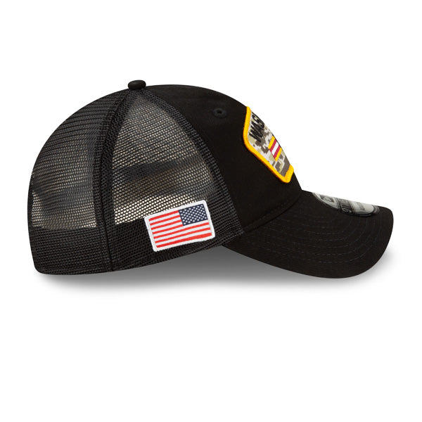 Washington Football Team New Era 2021 Salute To Service Trucker 9TWENTY Adjustable Hat - Black