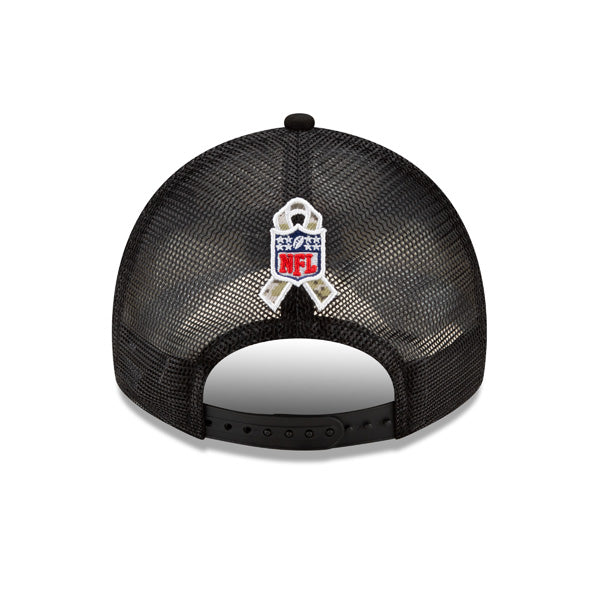 Washington Football Team New Era 2021 Salute To Service Trucker 9TWENTY Adjustable Hat - Black