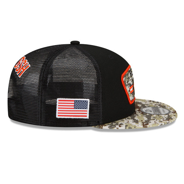 Chicago Bears NFL 2021 Salute to Service 9FIFTY Snapback Hat - Black/Camo